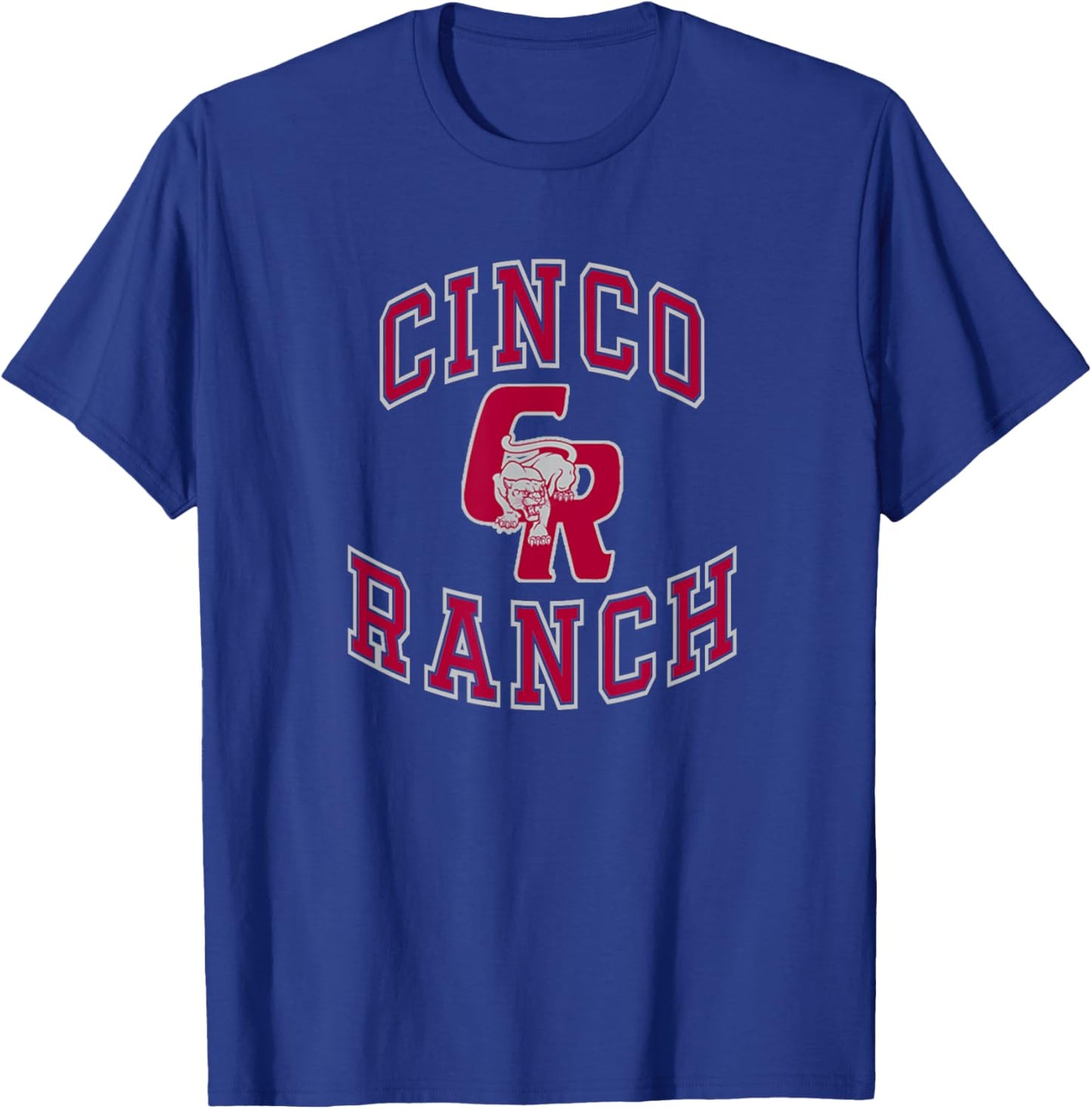 Cinco Ranch High School Cougars T-Shirt - T-Shirt | Royal