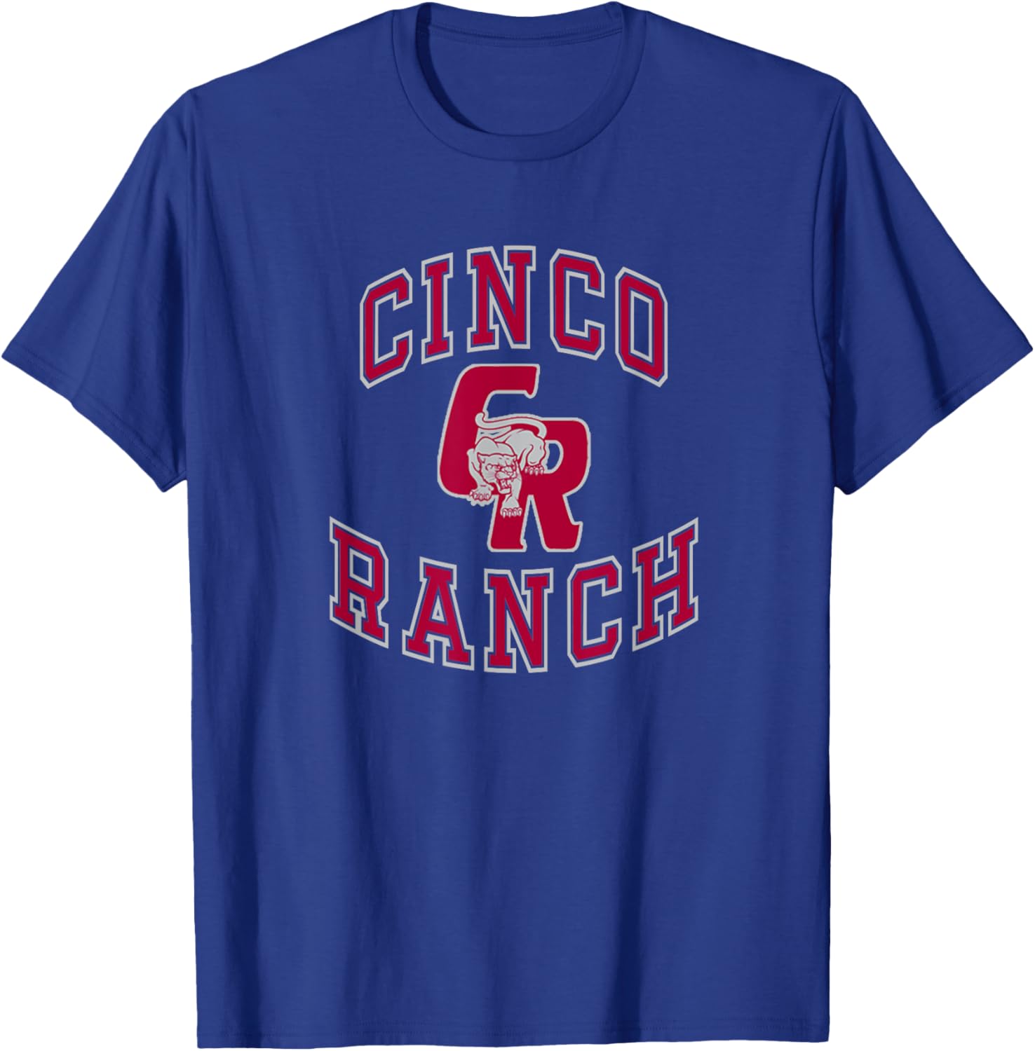 Cinco Ranch High School Cougars T-Shirt - T-Shirt | Royal