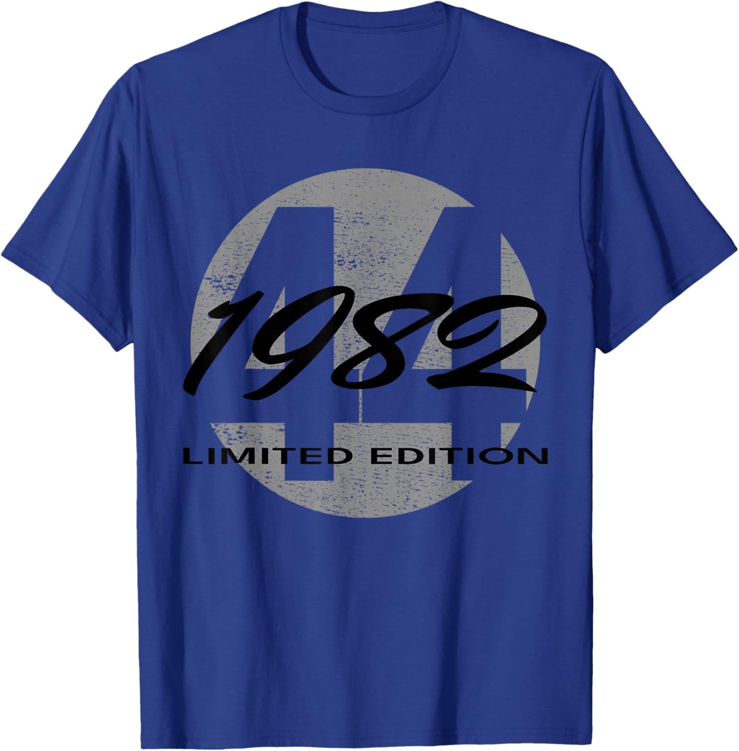 44th Birthday Man Woman 44 Years 1982 Funny Gift T-Shirt - T-Shirt | Royal