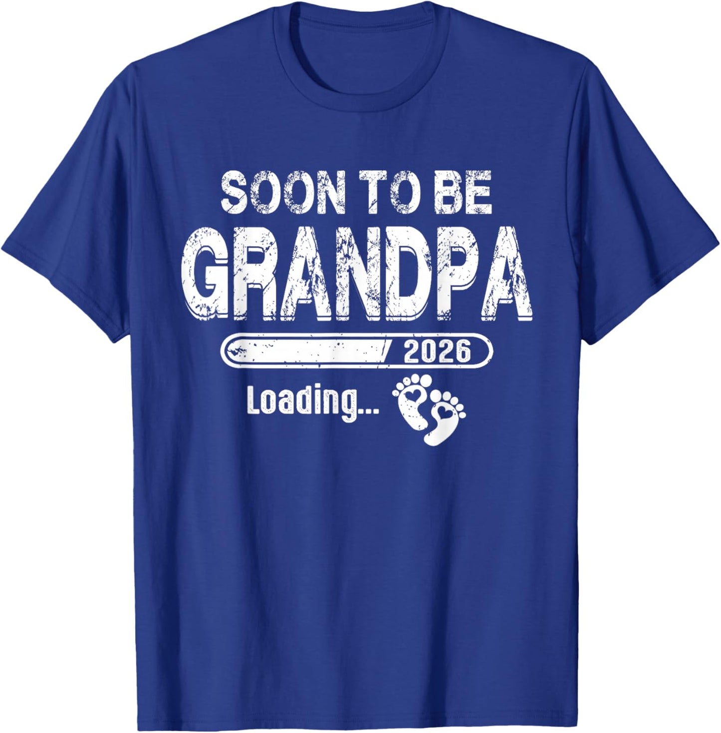 Soon To Be Grandpa 2026 Promoted to Grandpa 2026 T-Shirt - T-Shirt | Royal