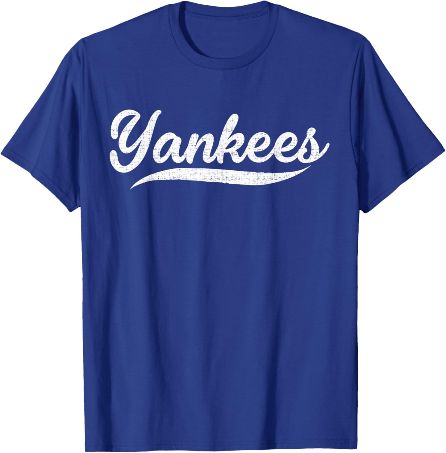 Yankees Vintage Retro Style , Classic 70s & 80s Yankees T-Shirt - T-Shirt | Royal