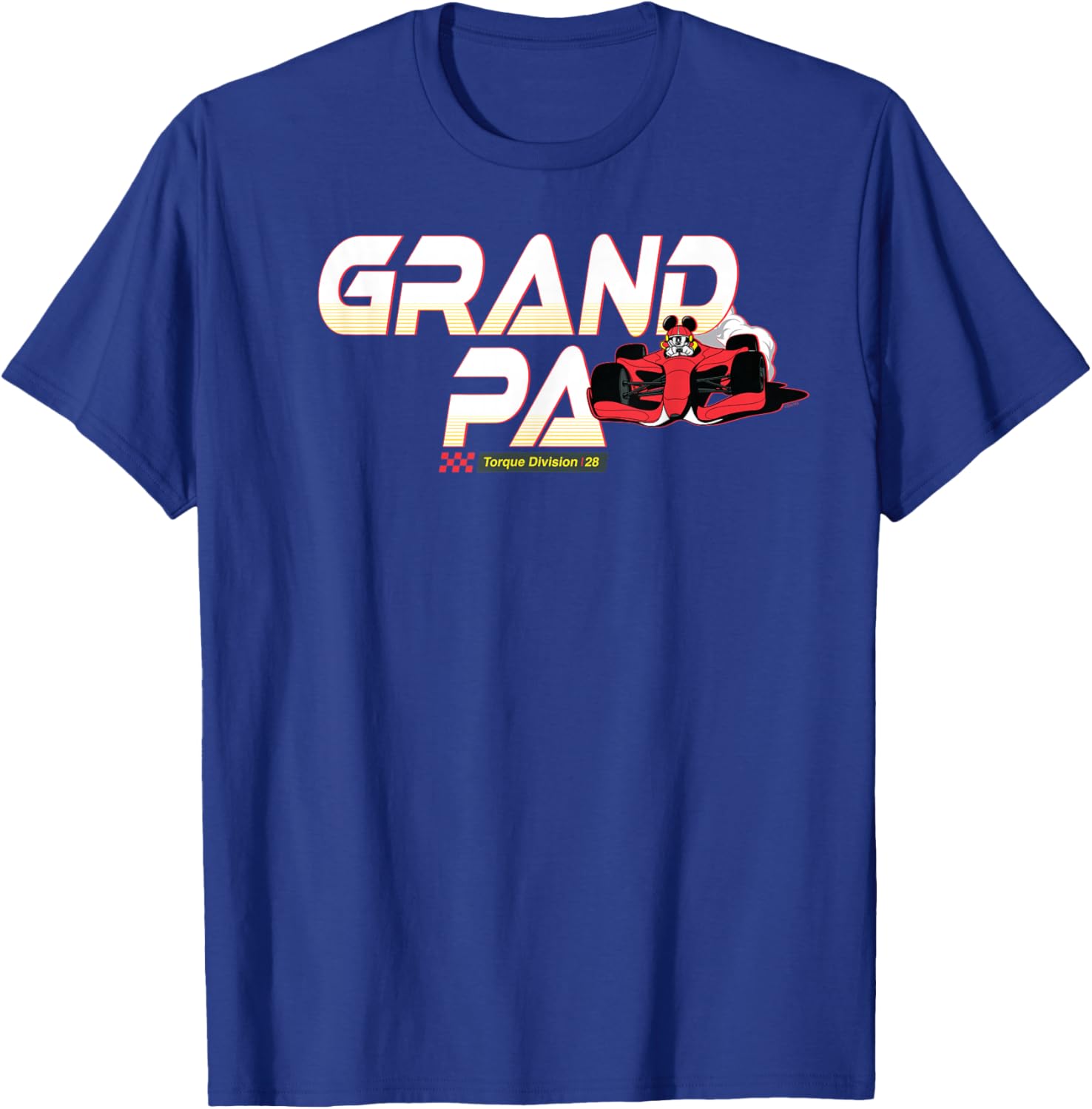 Disney Racing Grandpa Family Trip Race Car Vacation Matching T-Shirt - T-Shirt | Royal