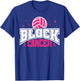 Pink Ribbon Block Cancer Volleyball Breast Cancer Awareness T-Shirt - T-Shirt | Royal