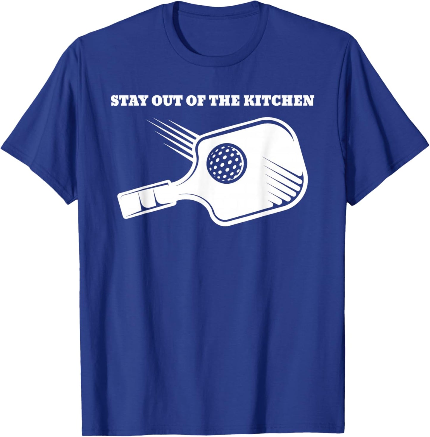 Funny Pickleball Stay out of the Kitchen T-Shirt - T-Shirt | Royal