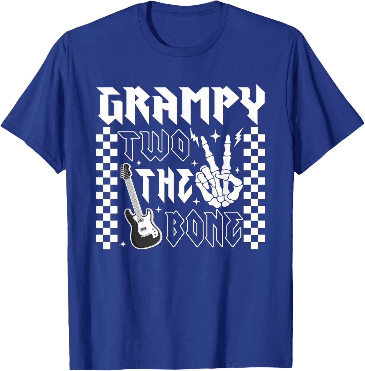 Grampy of The Bad Two the Bone Birthday 2 Years Old T-Shirt - T-Shirt | Royal
