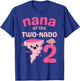 Nana of the Two-nado Tornado Theme 2nd Birthday Party Kids T-Shirt - T-Shirt | Royal