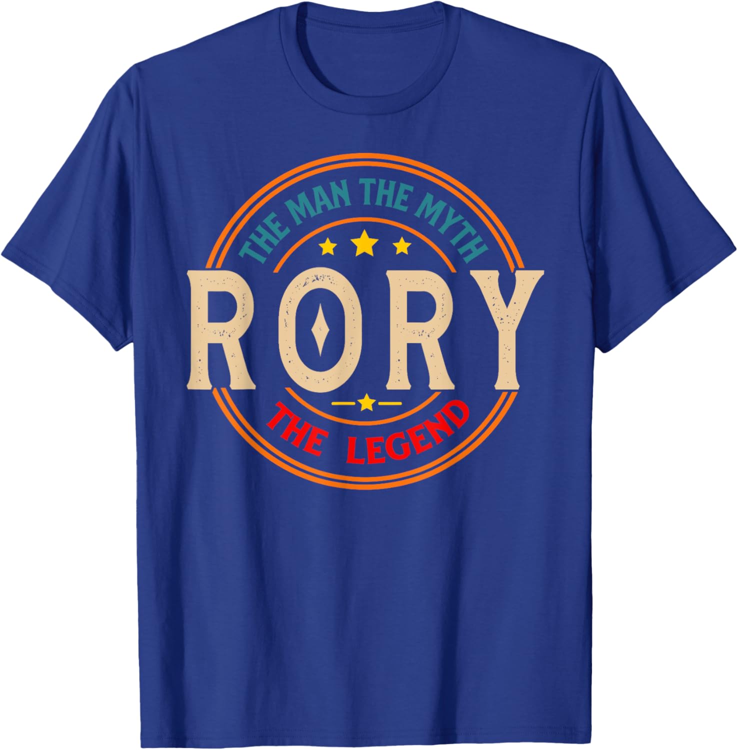RORY The Man The Myth The Legend Vintage Personalized T-Shirt - T-Shirt | Royal