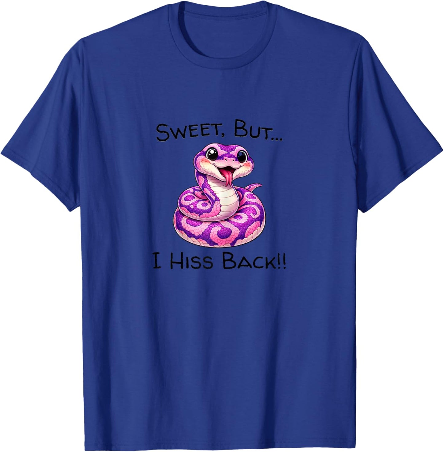 Just A Girl Who Loves Snakes Sweet But I Hiss Cute Reptile T-Shirt - T-Shirt | Royal