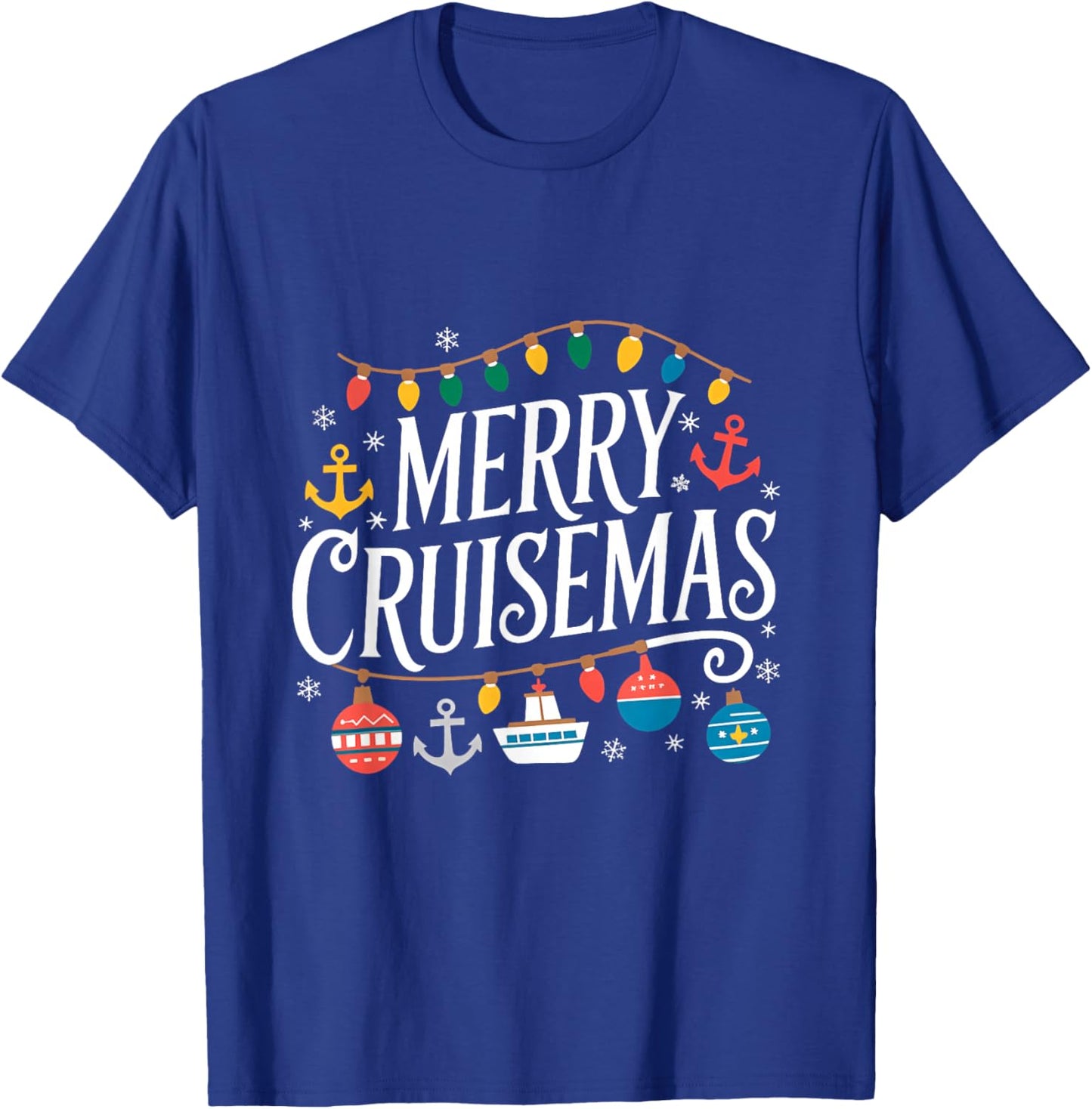 Merry Cruisemas Christmas Cruise Shirts Family Cruisin Lover T-Shirt - T-Shirt | Royal