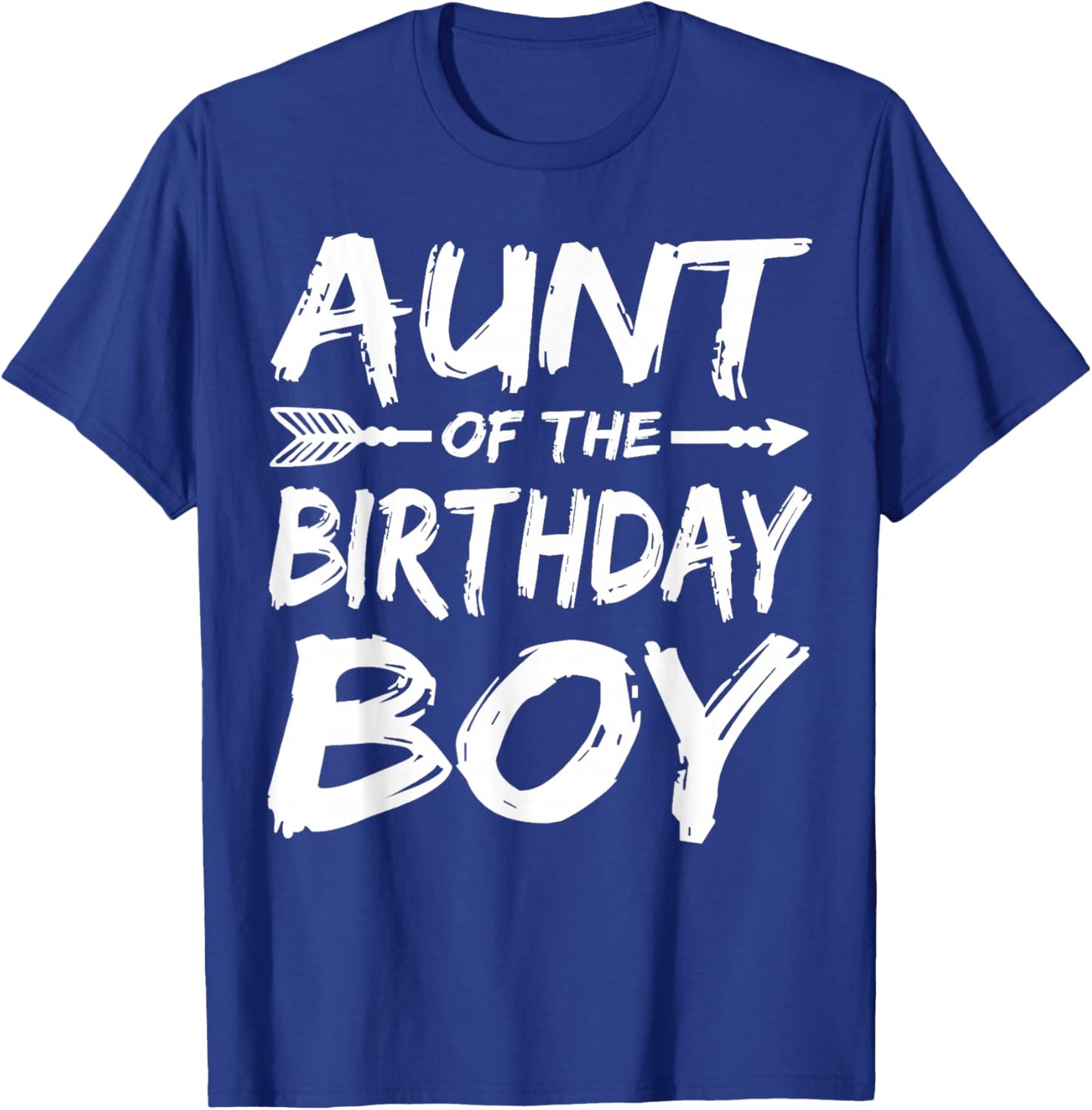 Aunt of The Birthday boy Family Matching Party T-Shirt - T-Shirt | Royal