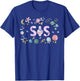 Sis Outer Space Birthday Girl 1st Trip Around The Sun T-Shirt - T-Shirt | Royal