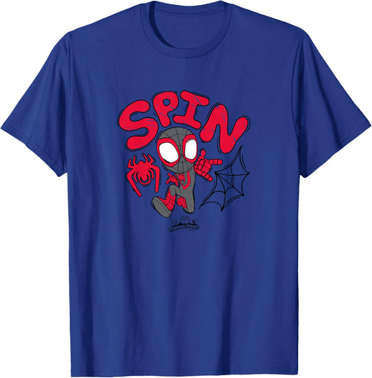 Kids Spidey and His Amazing Friends - Spin Scribble T-Shirt - T-Shirt | Royal