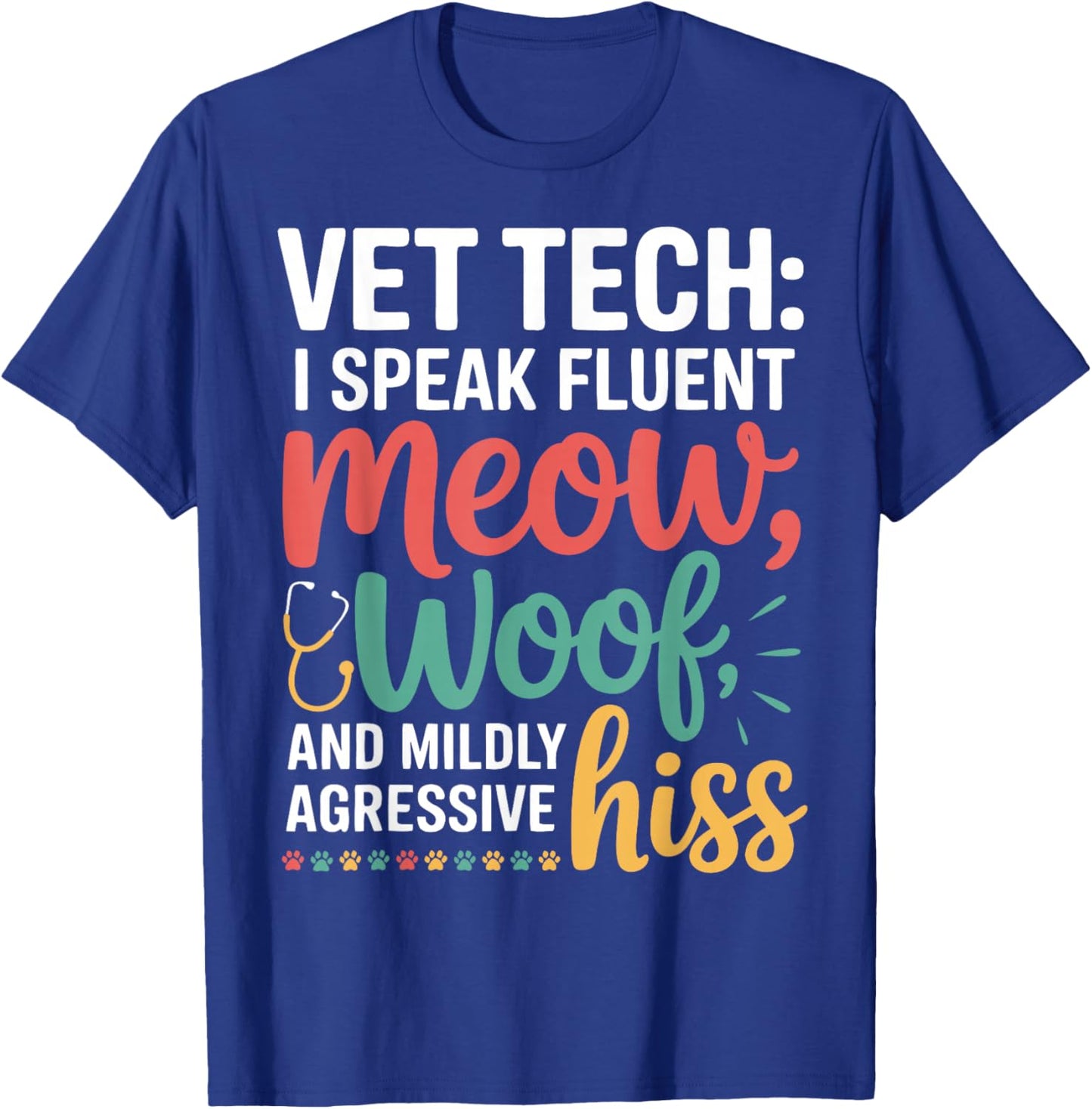 Veterinary Technician Vet Tech T-Shirt - T-Shirt | Royal