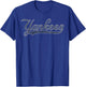 Vintage Yankees Retro Style 70s 80s First Name Personalized T-Shirt - T-Shirt | Royal