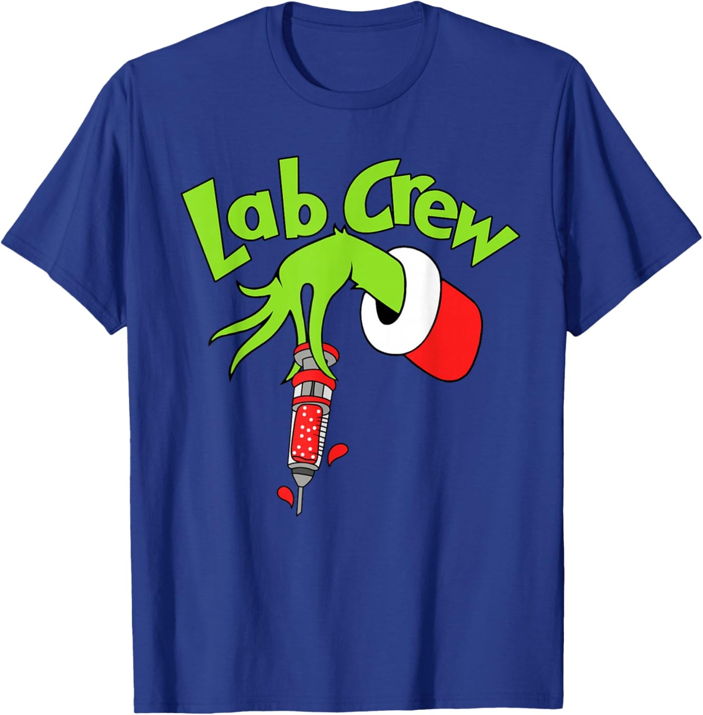 Lab Crew Merry Christmas Laboratory Tech Nurse Xmas Pajamas T-Shirt - T-Shirt | Royal
