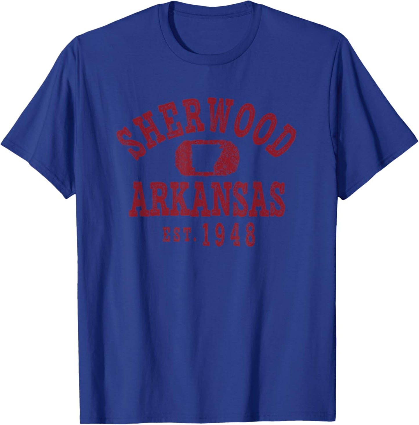 Vintage Sherwood Arkansas AR Retro City T-Shirt - T-Shirt | Royal
