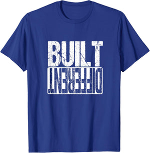 Motivational Hustle Built Different Grind Execution T-Shirt - T-Shirt | Royal