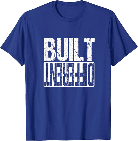 Motivational Hustle Built Different Grind Execution T-Shirt - T-Shirt | Royal