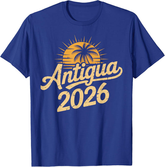Antigua 2026 Family Trip Friends Group Vacation Matching T-Shirt - T-Shirt | Royal