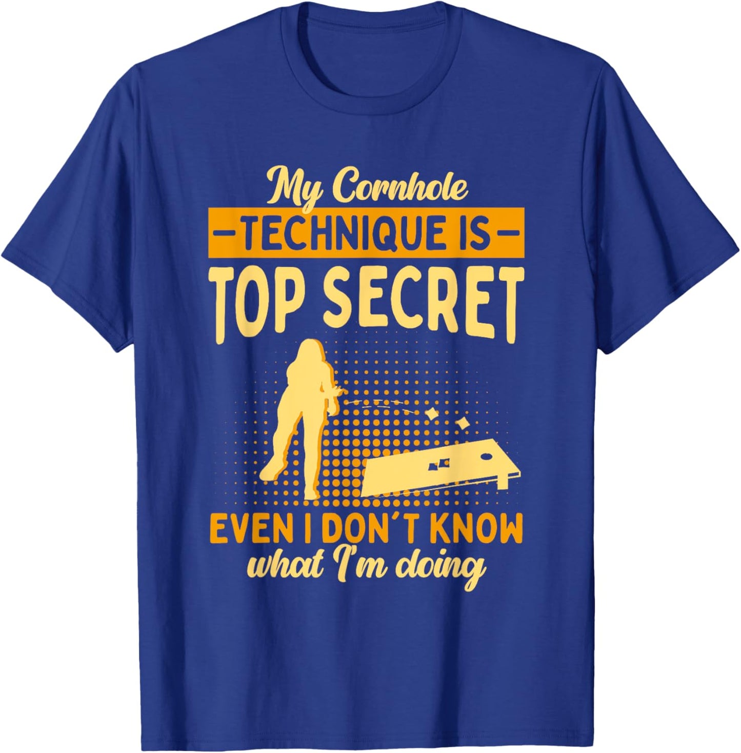 Funny Bean Bags Corn Hole Women Cornhole T-Shirt - T-Shirt | Royal