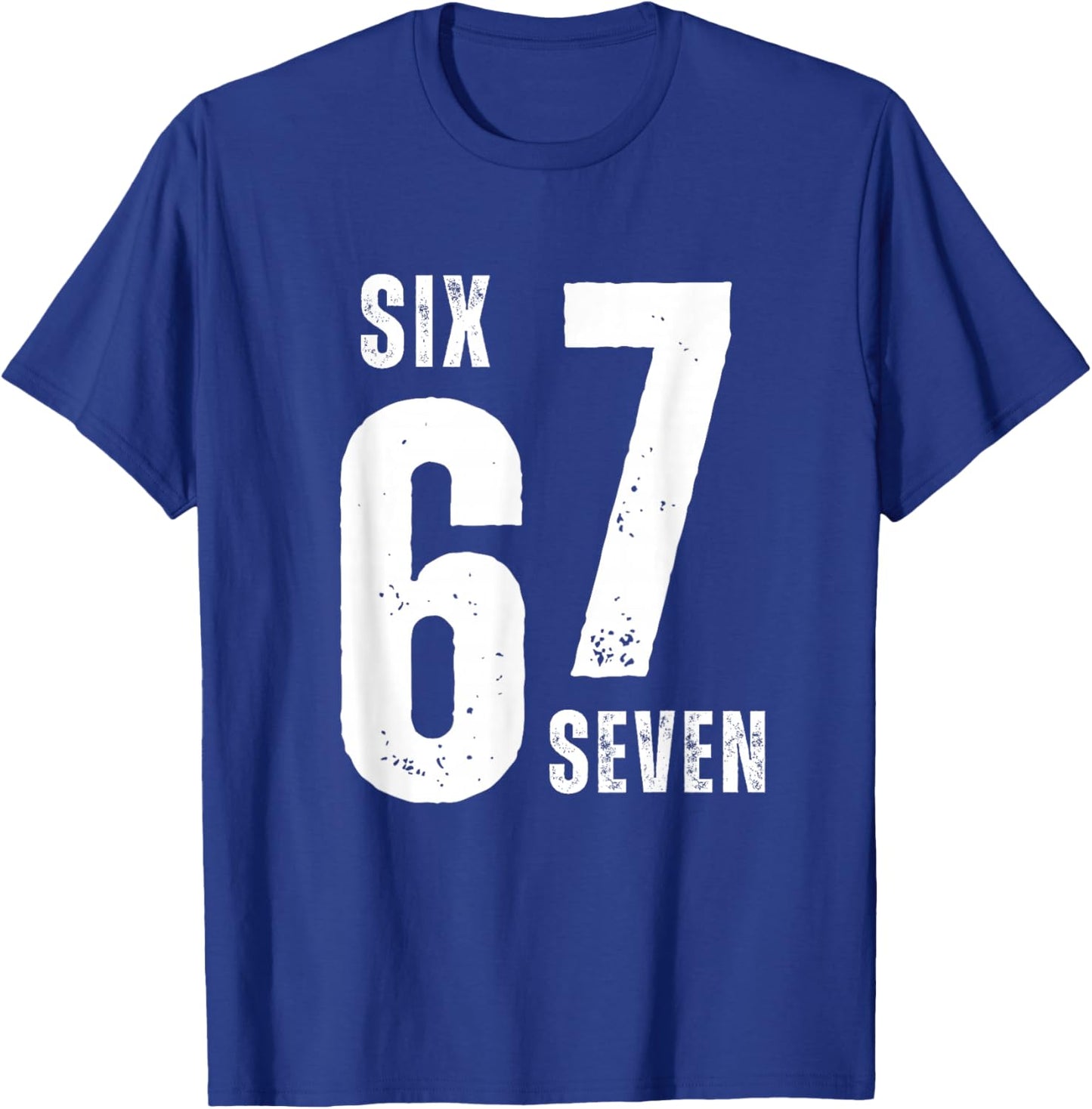 67 Six Seven Funny Bruh Meme Design Vintage Enfants Adolescents Garçons T-Shirt - T-Shirt | Royal