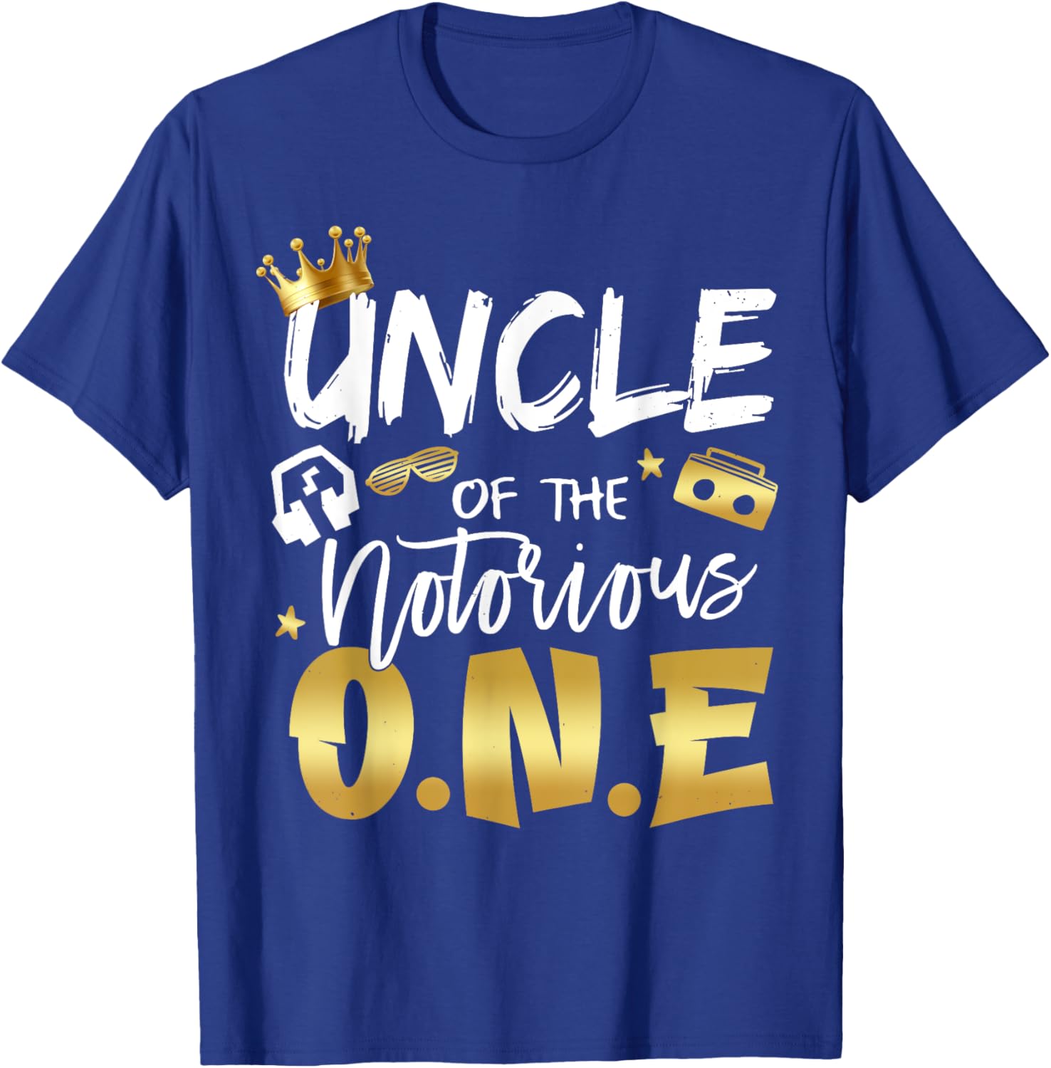 Uncle Of The Notorious One Old School 1st Hip Hop Birthday T-Shirt - T-Shirt | Royal