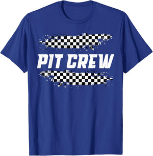 Race Car Driver Birthday Party Racing Family Pit Crew T-Shirt - T-Shirt | Royal