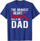 Proud CHD Warrior Dad Congenital Heart Disease Dad T-Shirt - T-Shirt | Royal