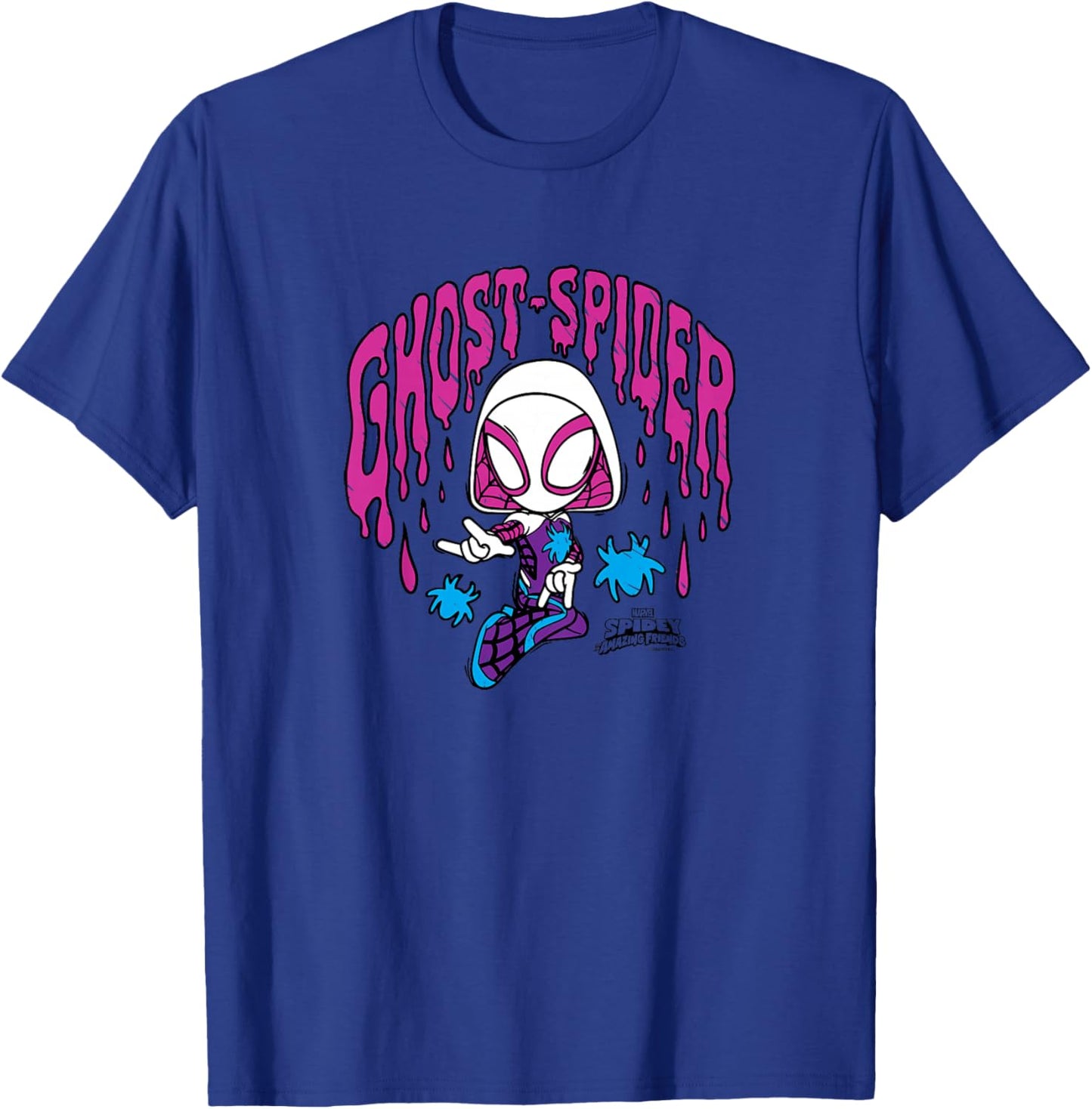 Kids Spidey and His Amazing Friends - Ghost Spider Scribble T-Shirt - T-Shirt | Royal