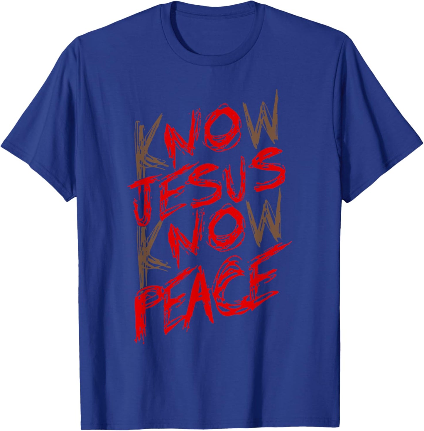 Know Jesus Know Peace T-Shirt - T-Shirt | Royal