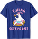 River Tubing Unicorn Tubing Get's Me Wet Summer Float Trip Men Women T-Shirt - T-Shirt | Royal