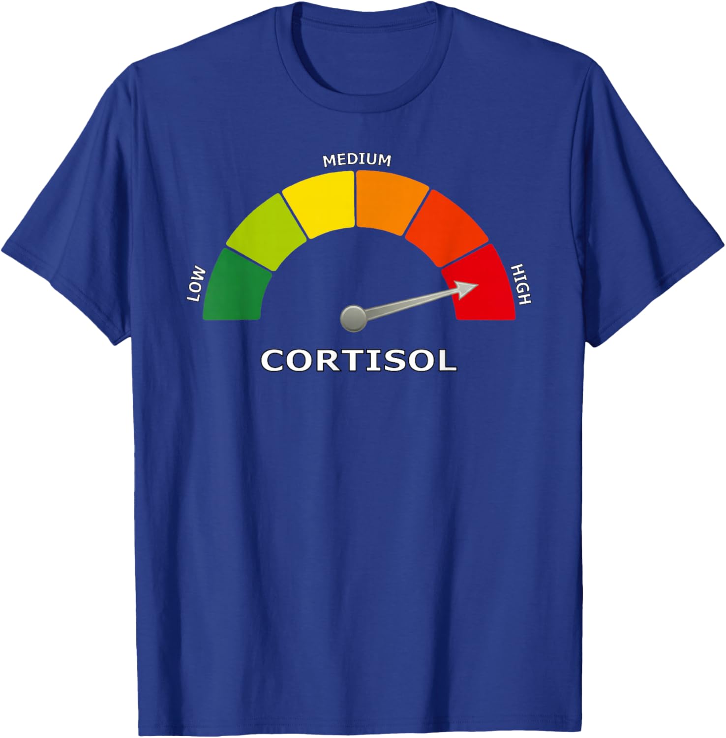 Lustiges Stressmessgerät zum Laufen mit reinem Cortisol T-Shirt - T-Shirt | Royal