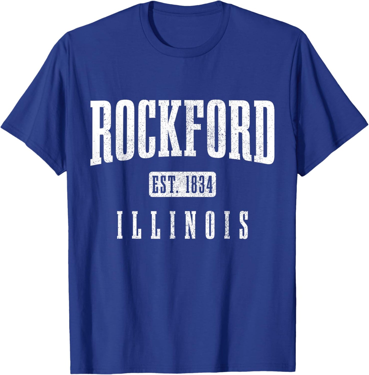 Rockford Illinois Vintage Pride T-Shirt - T-Shirt | Royal