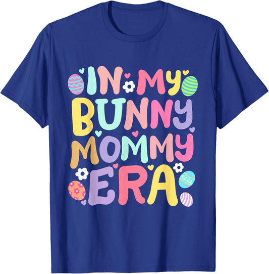 In My Bunny Mommy Era Retro Groovy Easter Family Matching T-Shirt - T-Shirt | Royal
