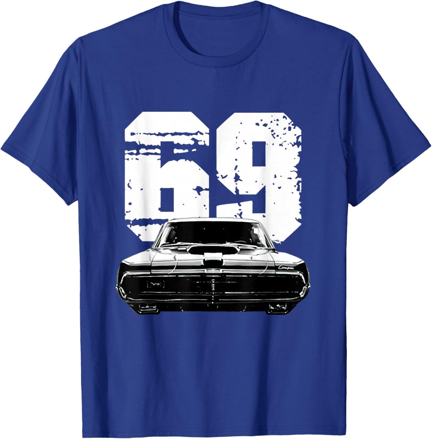 1969 69 Mercury classic Cougar Vinatge cars T-Shirt - T-Shirt | Royal