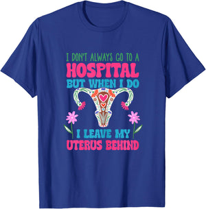 Funny Uterus surgery Removal Hysterectomy Survivor T-Shirt - T-Shirt | Royal