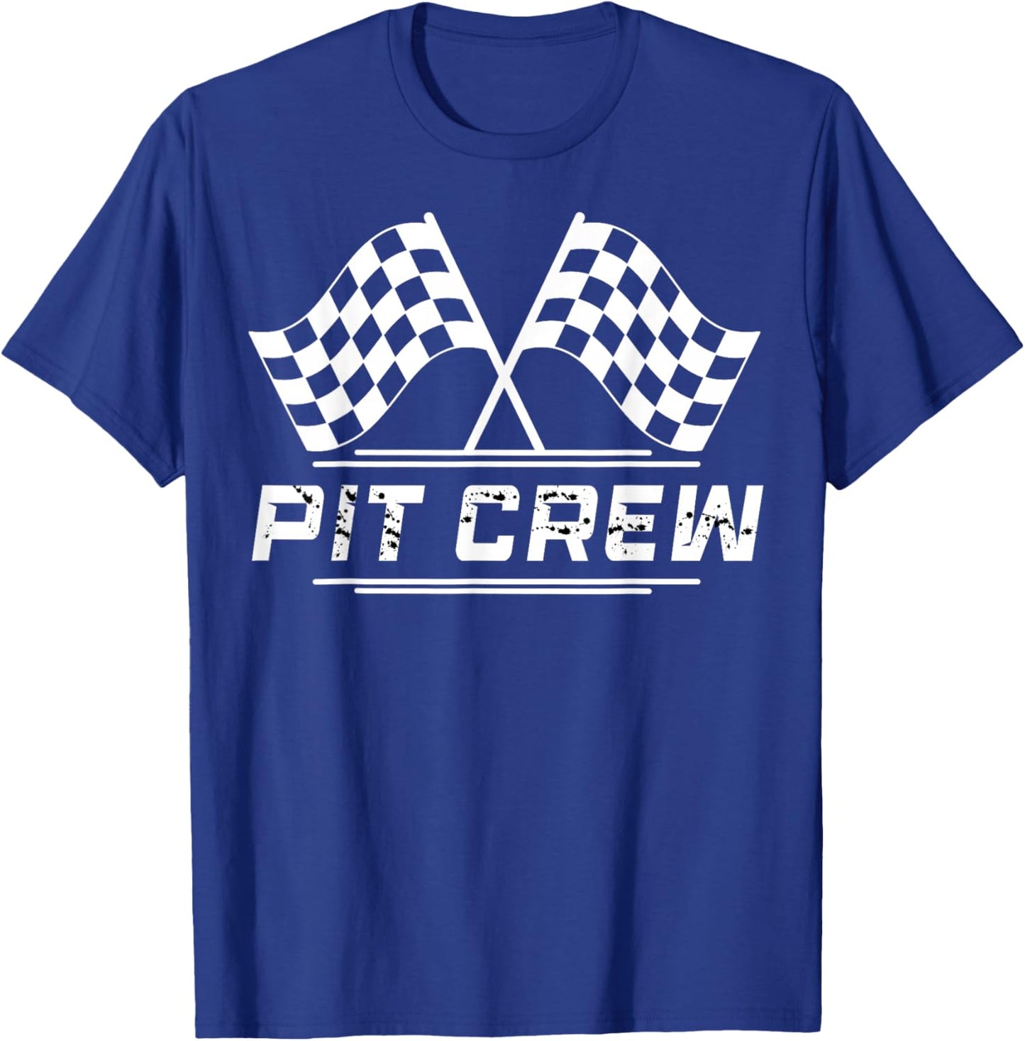 Race Car Driver Birthday Party Racing Family Pit Crew T-Shirt - T-Shirt | Royal
