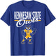 Kennesaw State Owls Mascot Black Officially Licensed T-Shirt - T-Shirt | Royal