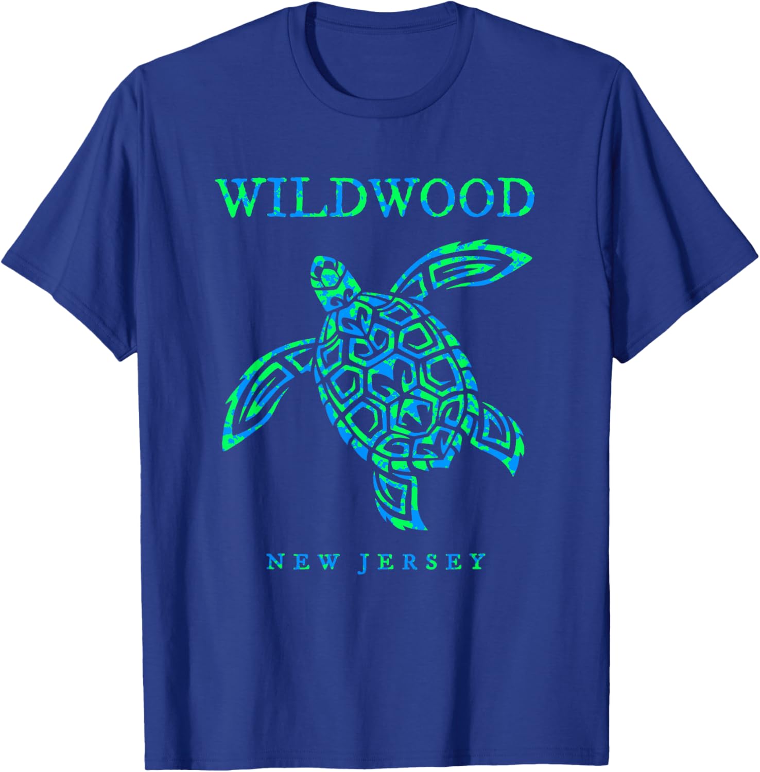 Wildwood New Jersey Sea Turtle Boys Girls Toddler Souvenir T-Shirt - T-Shirt | Royal