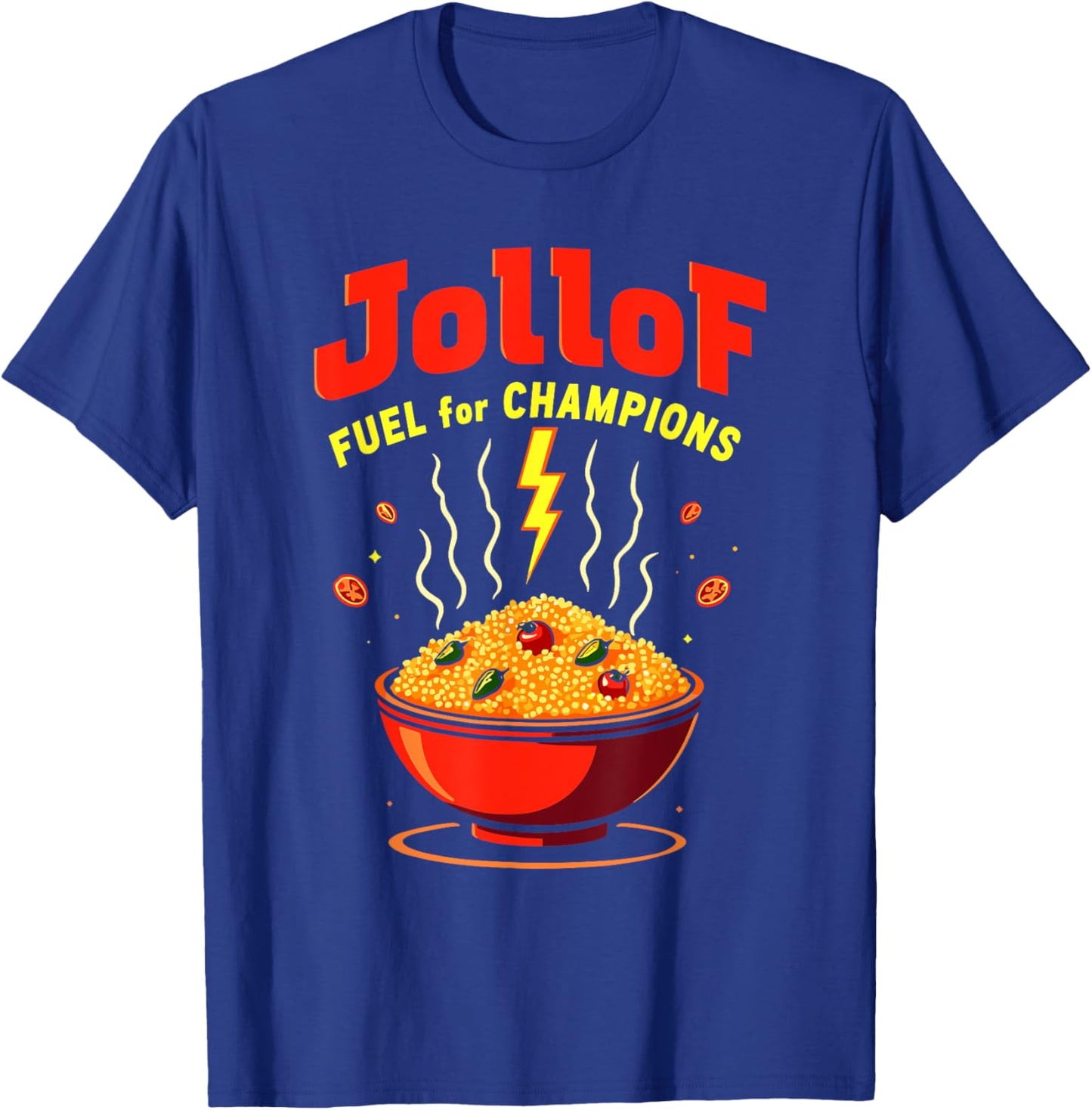 Jollof Rice West African Cuisine Nigerian & Ghanaian Food T-Shirt - T-Shirt | Royal