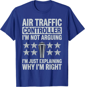 Cool Air Traffic Controller Design Women Airplane T-Shirt - T-Shirt | Royal