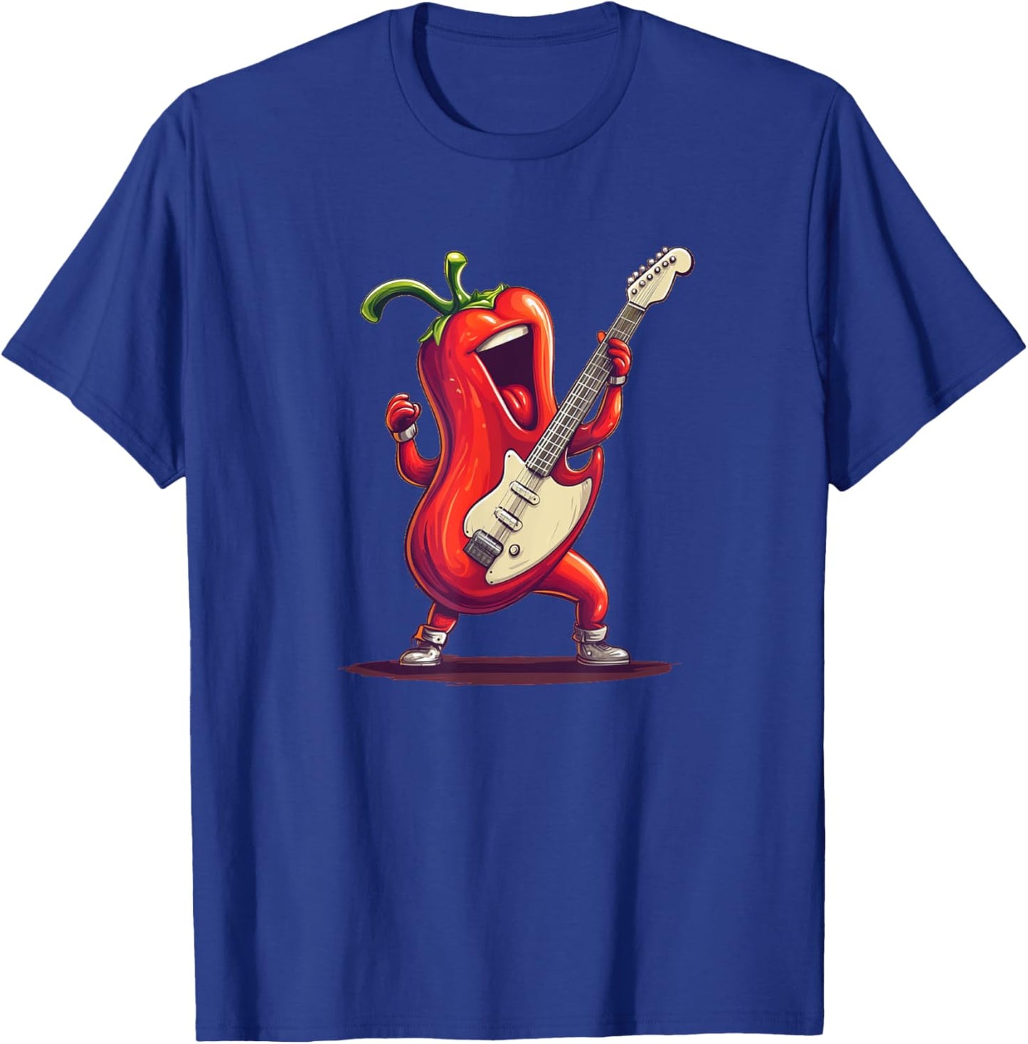 Paprika with Electric Guitar for a Rockin' Vibe T-Shirt - T-Shirt | Royal