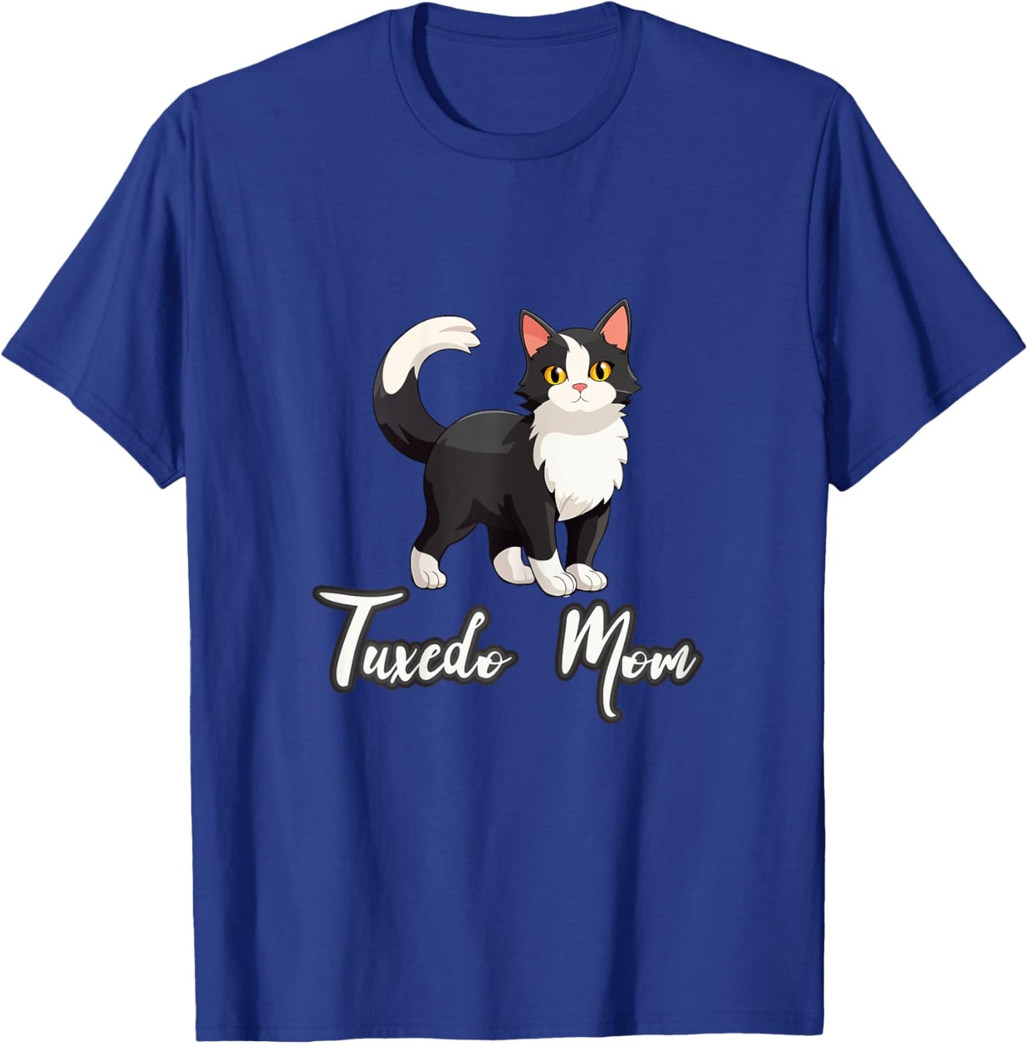 Tuxedo Cat Mom Shirt Funny Kitten Mama Cat Lover Mothers Day Kids T-Shirt - T-Shirt | Royal