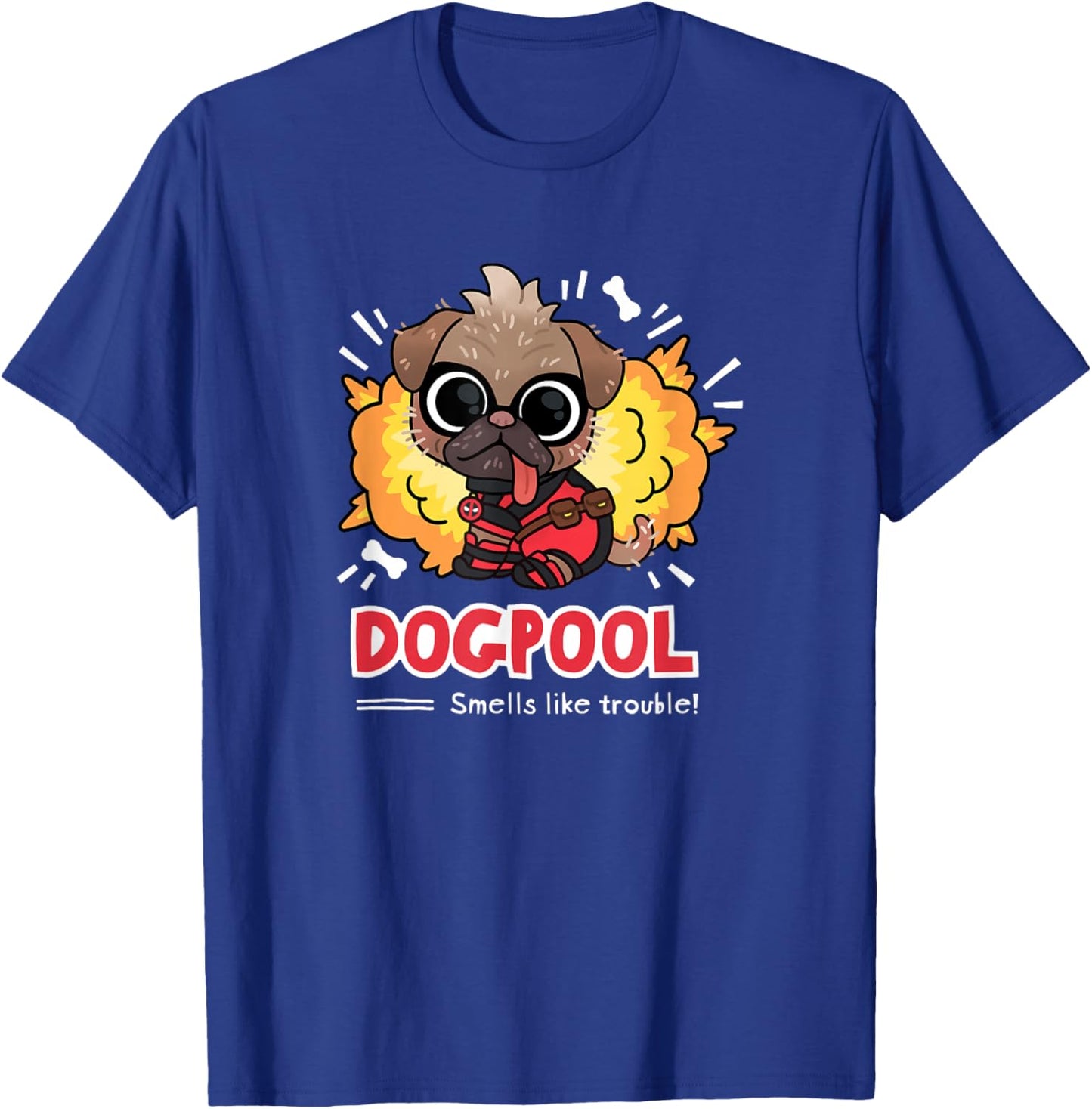 Marvel Studios Deadpool & Wolverine Chibi Dogpool Trouble T-Shirt - T-Shirt | Royal