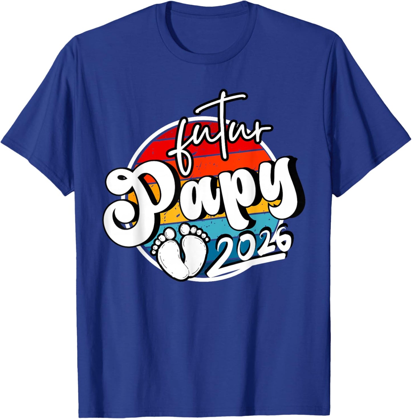 Man Announcement Pregnancy Grand Parents, Gift Future Grandpa 2026 T-Shirt - T-Shirt | Royal