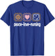Peace Love Nursing Leopard Print Girls Women Cute Nurse T-Shirt - T-Shirt | Royal