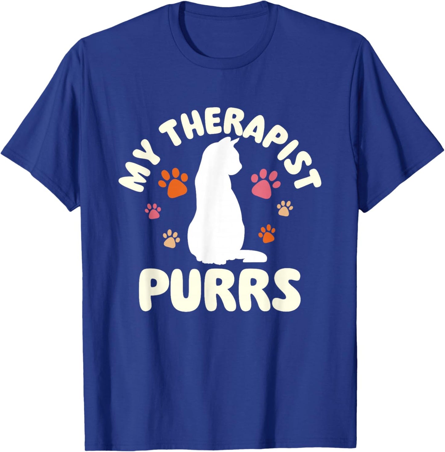 My Therapist Purrs - Cat Lover Kitten Owner Kitty Women T-Shirt - T-Shirt | Royal