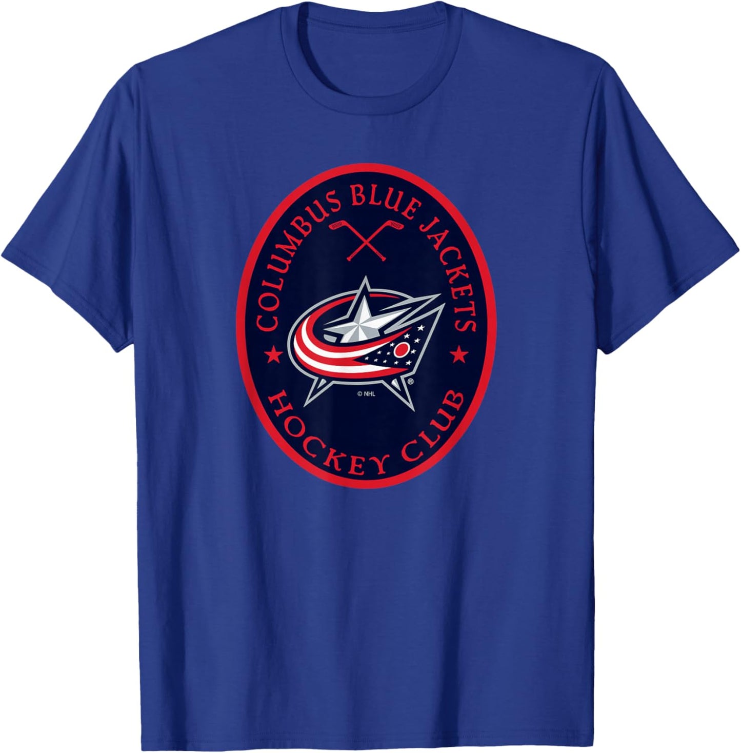 Columbus Blue Jackets Iconic Black Officially Licensed T-Shirt - T-Shirt | Royal