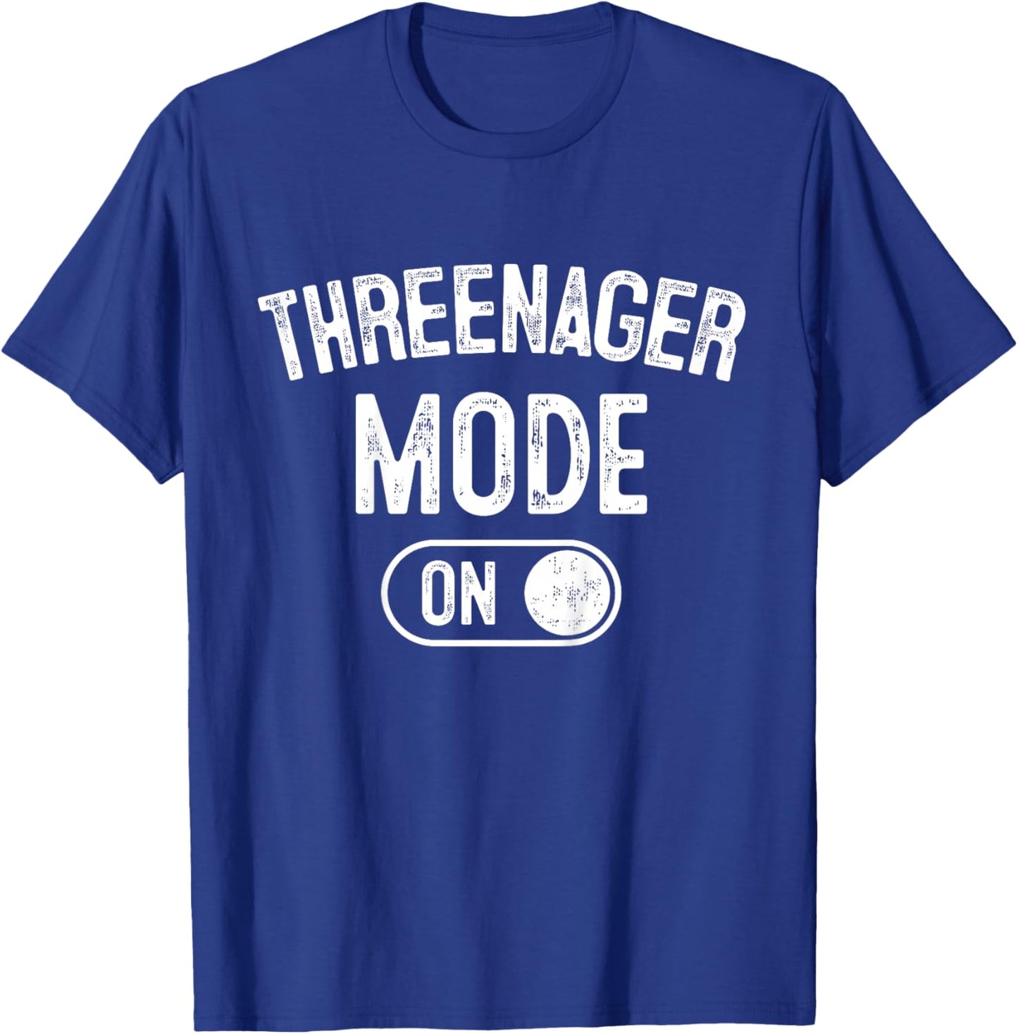 Kids Threenager Mode On 3rd Birthday Gifts Third Bday 3 Years Old T-Shirt - T-Shirt | Royal