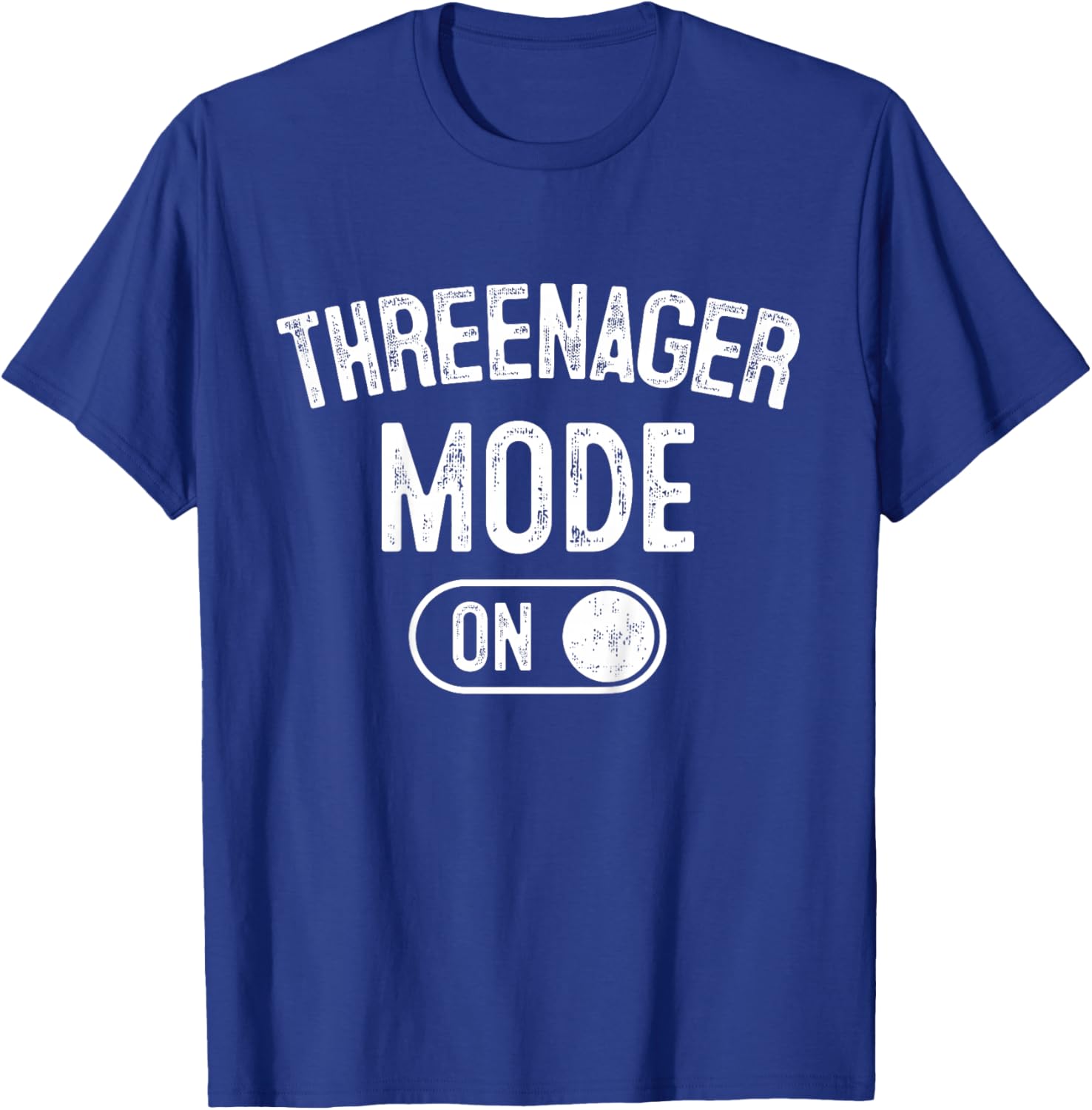 Kids Threenager Mode On 3rd Birthday Gifts Third Bday 3 Years Old T-Shirt - T-Shirt | Royal